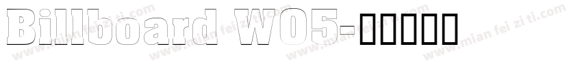 Billboard W05字体转换